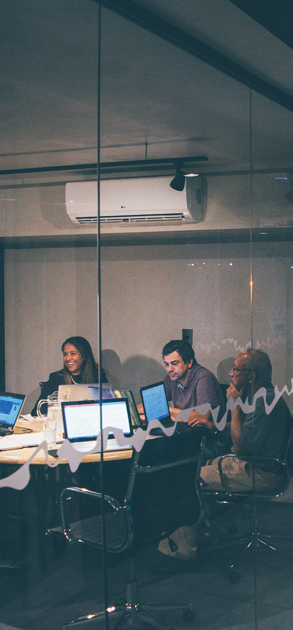 Group of Employees Working in a Room