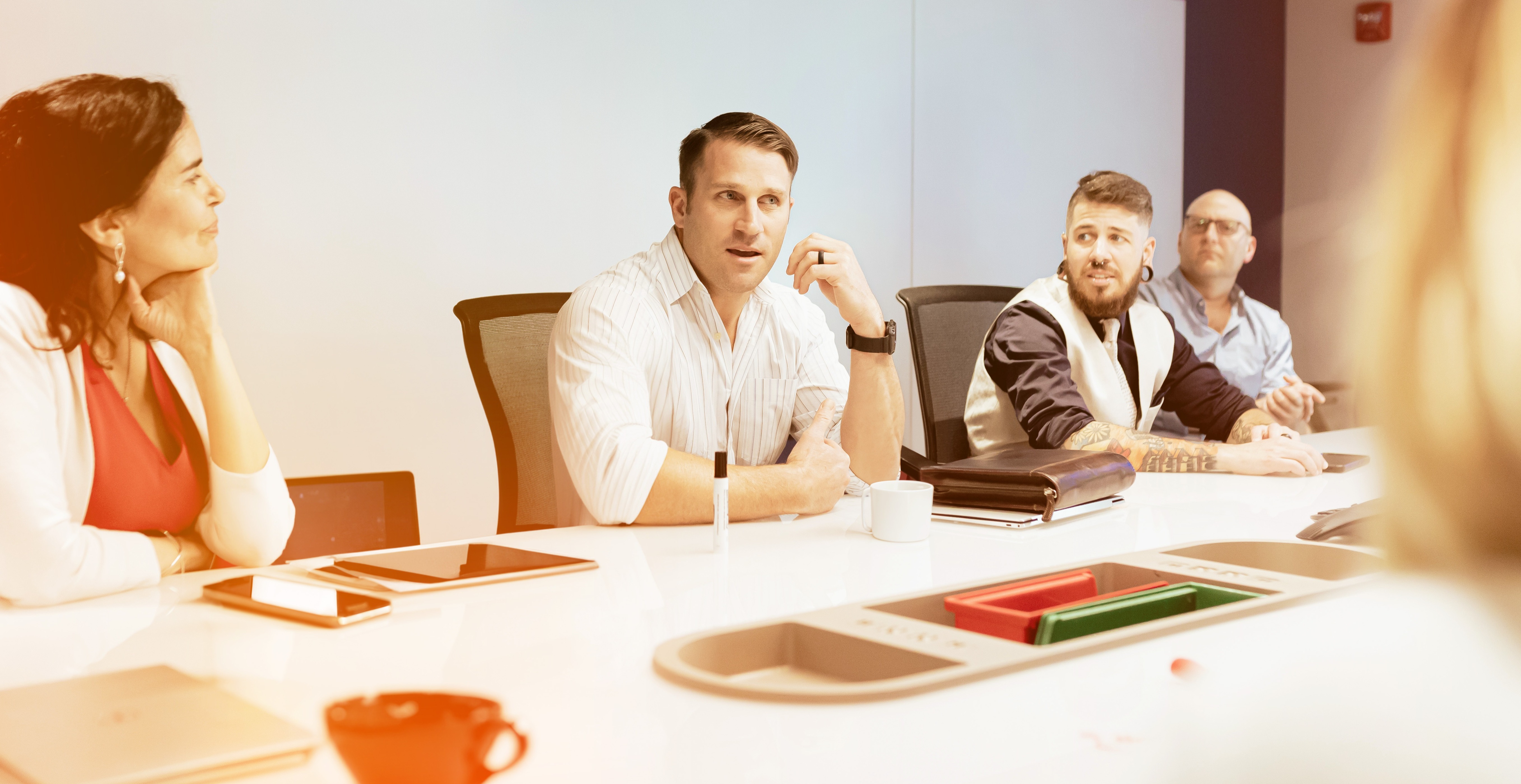 Team Meeting around a Conference Table