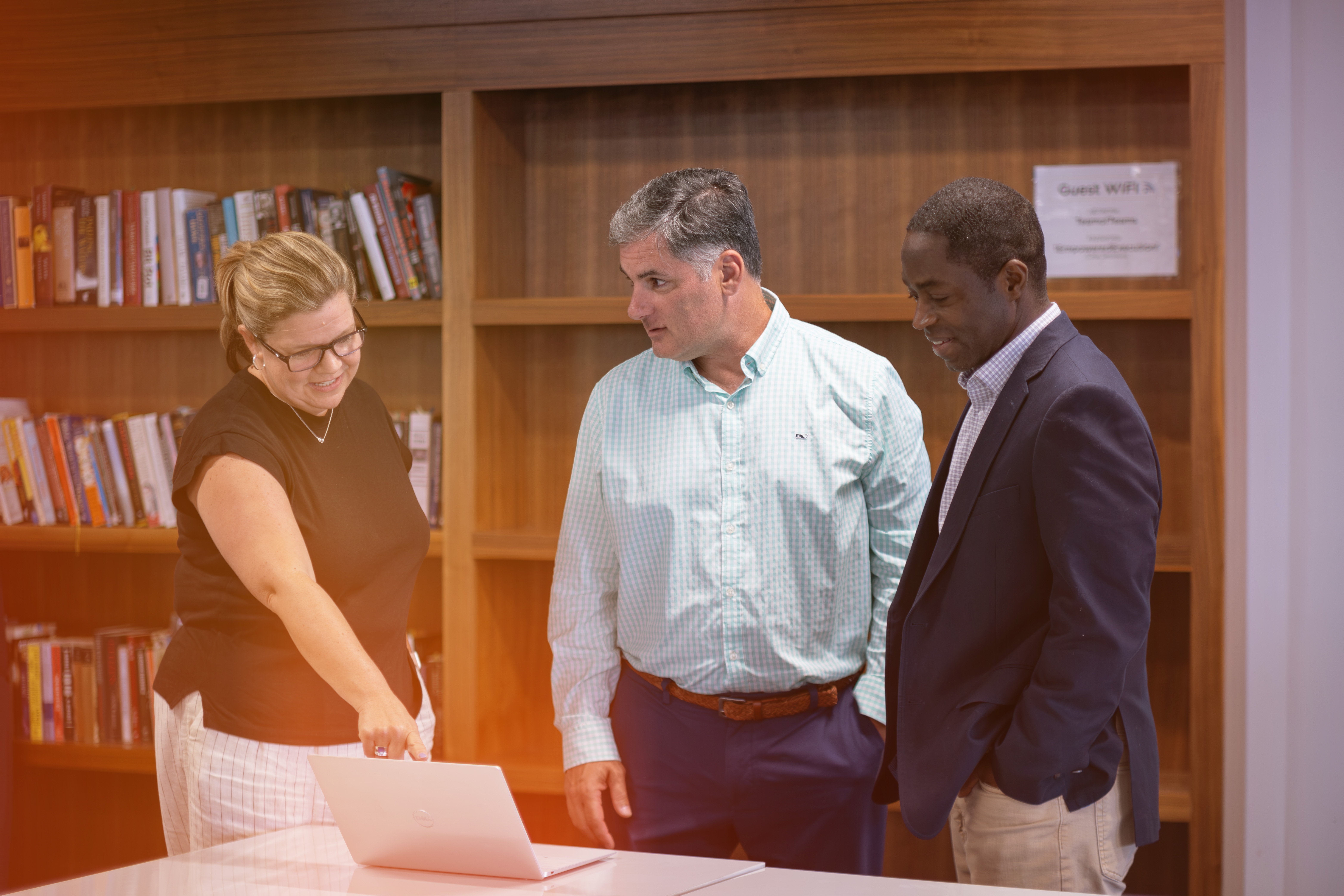 Group at a Conference Table in Discussion